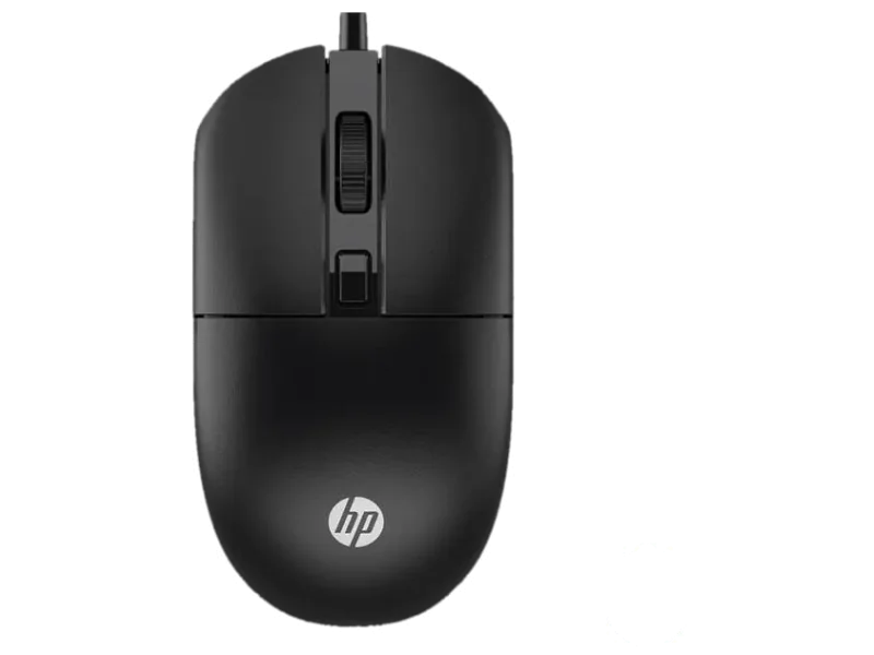 HP M080 Wired Ambidextrous Optical Mouse with 1000 DPI, Durable 1.5m Cable
