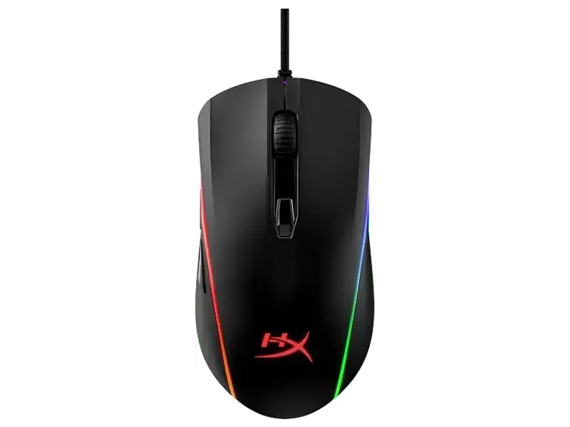 HyperX Pulsefire Surge RGB Wired Optical USB Gaming Mouse, Pixart 3389 Sensor up to 16000 DPI, Ergonomic, 6 Programmable Buttons - Black (HX-MC002B)