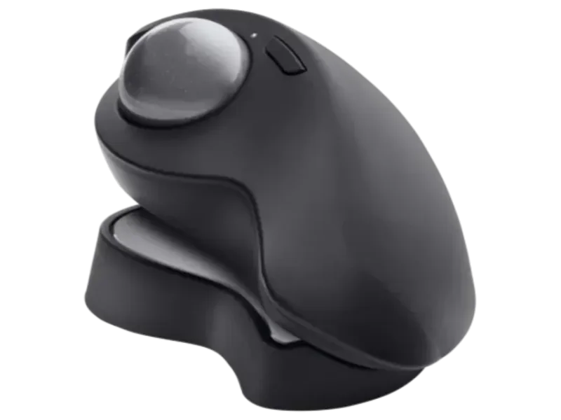 LOGITECH MX Ergo Wireless Ergonomic Gaming Mouse ( 910-005177 / 2048 DPI / 8 Macro Button ) ( Black )
