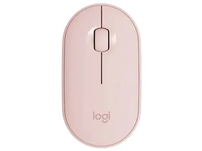 LOGITECH Pebble M350 Wireless+Bluetooth Ambidextrous Gaming Mouse ( 910-005601 ) ( 1000DPI / 3 Macro Button ) ( Rose )