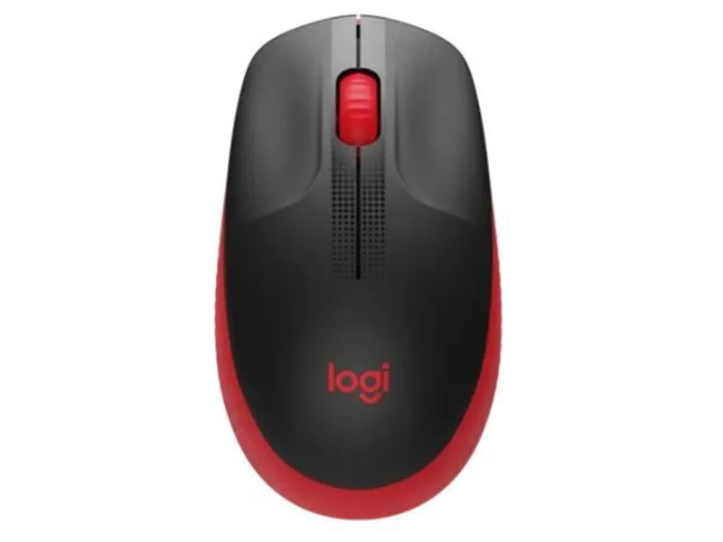LOGITECH M190 Wireless Ambidextrous Gaming Mouse ( 鈥?10-005915 ) ( 1000DPI / 3 Macro Button ) ( Red )