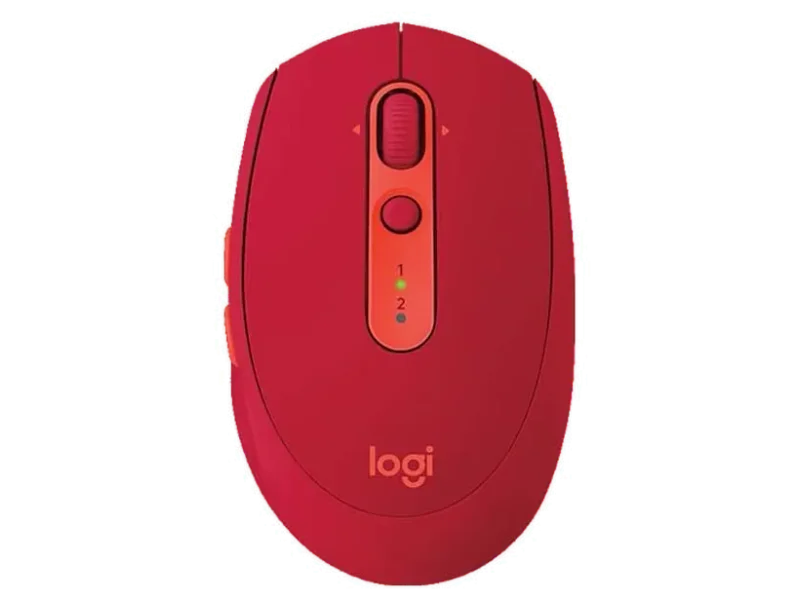 LOGITECH M590 Multi-Device Silent Bluetooth Wireless Ambidextrous Gaming Mouse ( 910-006247 ) ( 1000DPI / 5 Macro Button ) ( Ruby )
