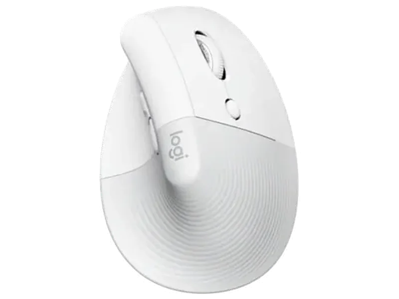 LOGITECH Lift Vertical Wireless Ergonomic Gaming Mouse ( 910-006480 ) ( 4000DPI / 6 Macro Buttons ) ( Off-White )
