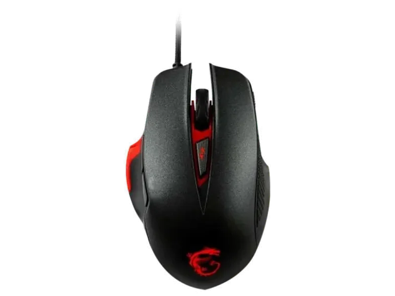 MSI Interceptor DS300 Wired Ergonomic Gaming Mouse ( INTERCEPTOR-DS300 ) ( 8200DPI / 6 Macro Button ) ( Black )