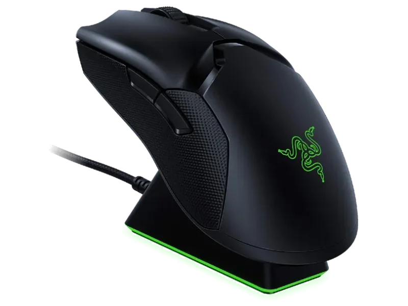 RAZER Viper Ultimate Hyperspeed Lightest Charging Dock Ambidextrous Gaming Mouse ( RZ01-03050100-R3A1 ) ( 200000DPI / 8 Macro Button ) ( Black )