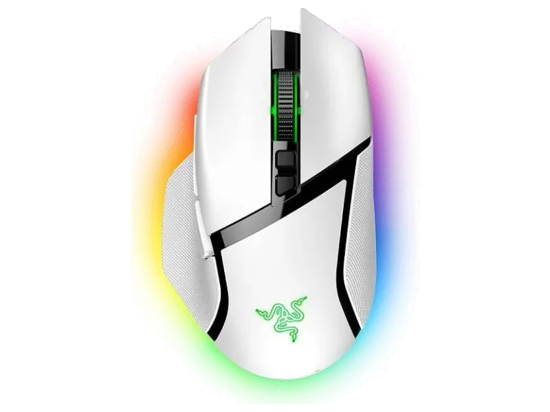 RAZER Basilisk V3 Pro Wireless Ergonomic Gaming Mouse ( RZ01-04620200-R3A1 ) ( 30000DPI / 11 Macro Buttom ) ( White )