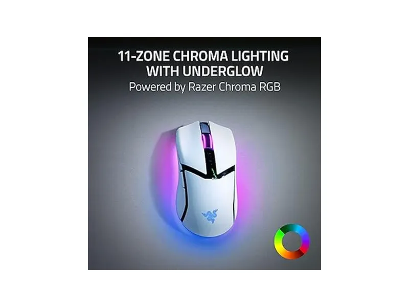 RAZER Cobra Pro Wireless Ergonomic Gaming Mouse ( Rz01-04660200-R3U1 ) ( 30000DPI / 8 Macro Buttons ) ( White )