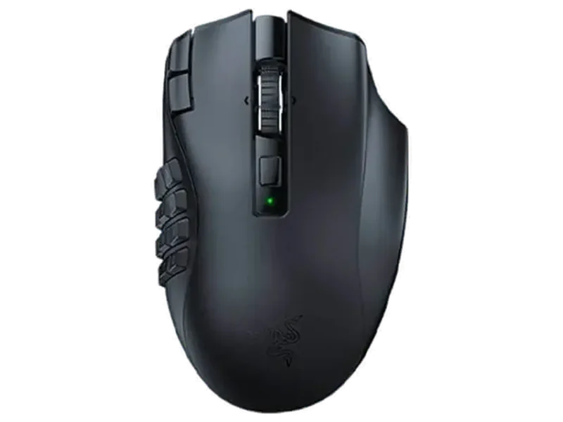 RAZER NAGA V2 Hyperspeed Wireless Ergonomic Gaming Mouse (RAZER NAGA V2) (30000DPI/19 Macro Button) (Black)