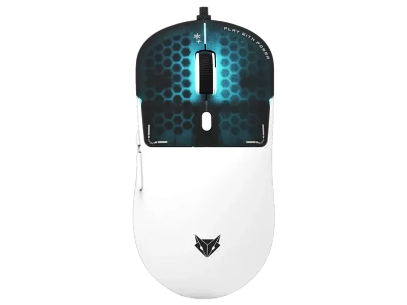 EVOFOX Phantom Air Wired Ambidextrous Optical Gaming Mouse Programmable Ultra Light Weight RGB lighting
