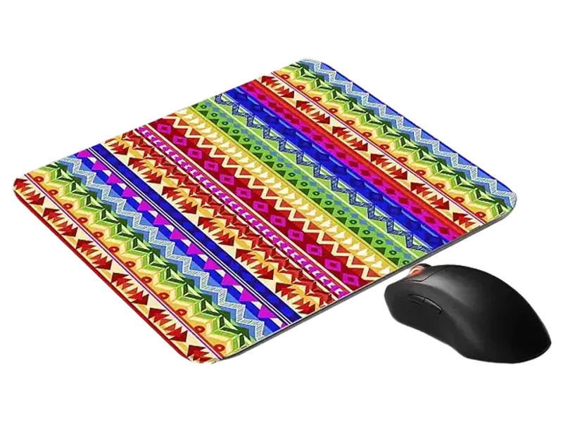 ZEDN Traditional Stripes Mandala Pattern 16 Designer Mousepad for Laptop/Computer (Gaming Mouse Pad | Ultra Slim | Size : 21.5 X 18 c.m)-CS1911