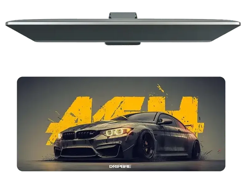 M4 Car Enthuziates Extended Long Gaming Mouse Pad for Laptop Desktop, Non-Slip Rubber Base Desk Mat (595MM x 290MM x 3MM) Mousepad