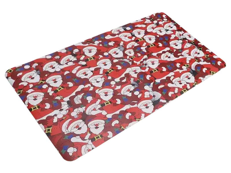 Big Mouse Pad, Practical Premium Clean Tidy PU Synthetic Leather Mouse Pad Large Santa Claus Pattern for Office for Home(350 * 700 * 2mm)