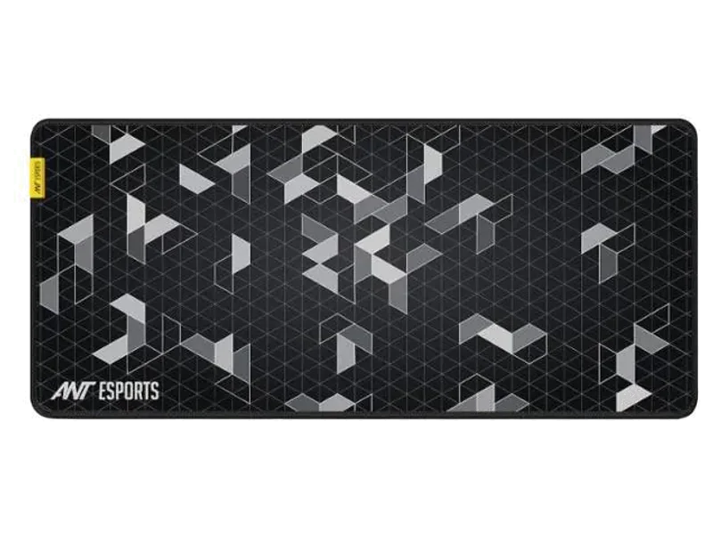 Ant Esports Pyramid Unique Gaming MousePad for Mouse Keyboard with Stitched Edges Non Slip Base Mousepad