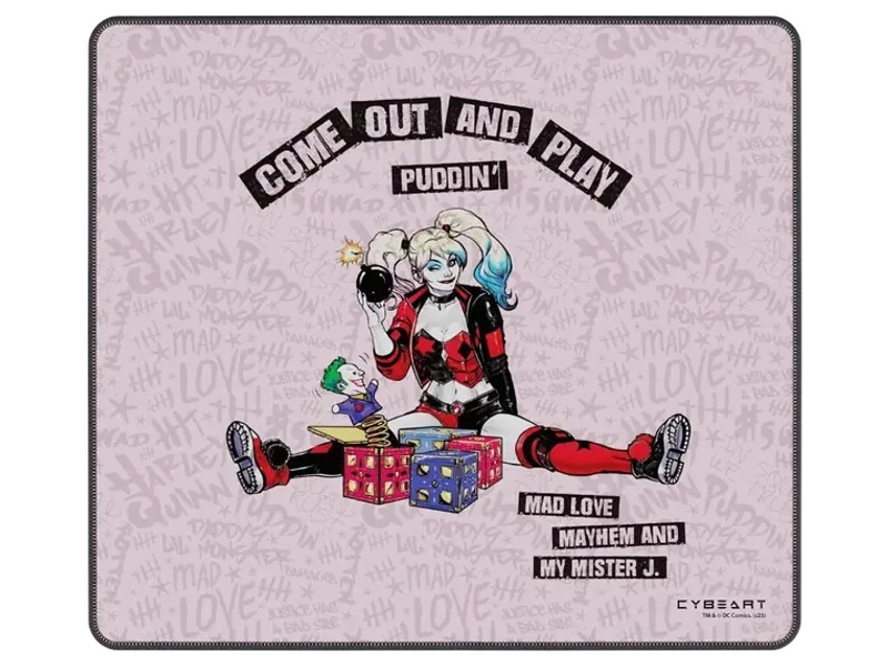 CYBEART Harley Quinn Large Gaming Mousepad