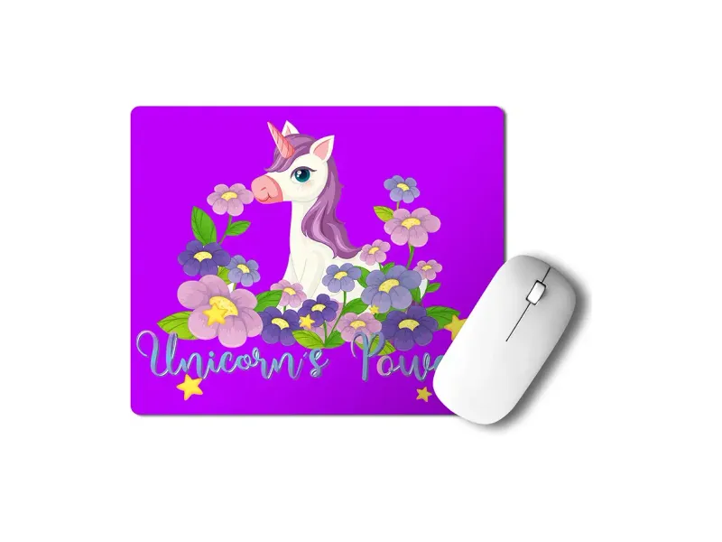 Designer Mouse Pad for Laptop/Computer (8.5 X 7 Inches) (Unicorn Print 2)