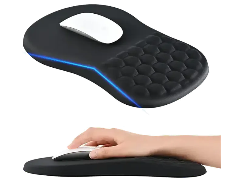 EooCoo Mouse Pad for PC, Mouse Pad Wrist Support, Mousepad Large, Black