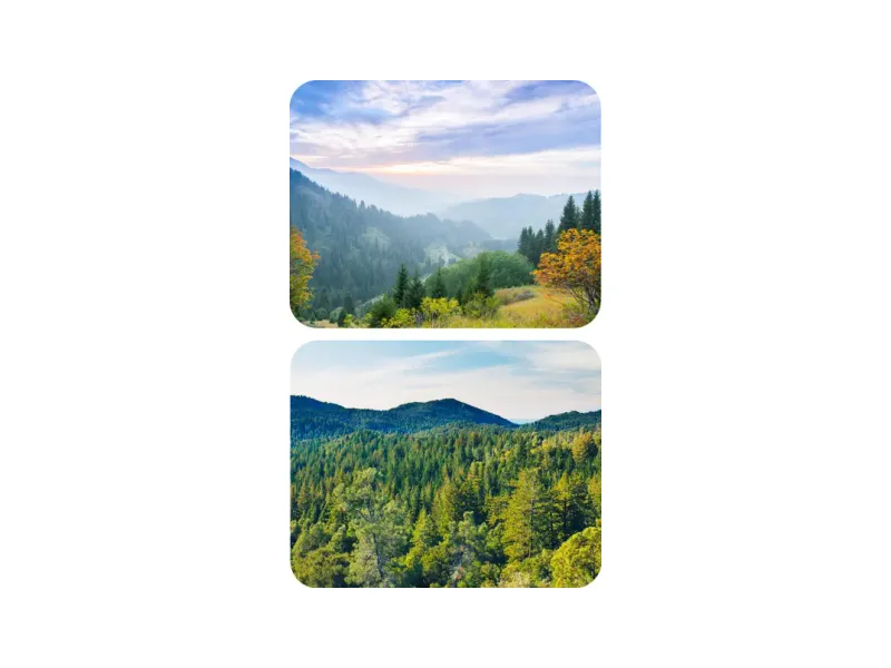 escope Pack fo 2 Nature Printed MousePad for Computer, PC, Laptop Non Slip Base Mousepad