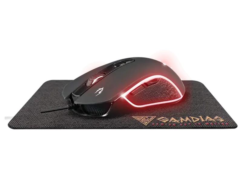 GAMDIAS Zeus E3 Gaming Optical Mouse and NYX E1 Gaming Mousepad Combo