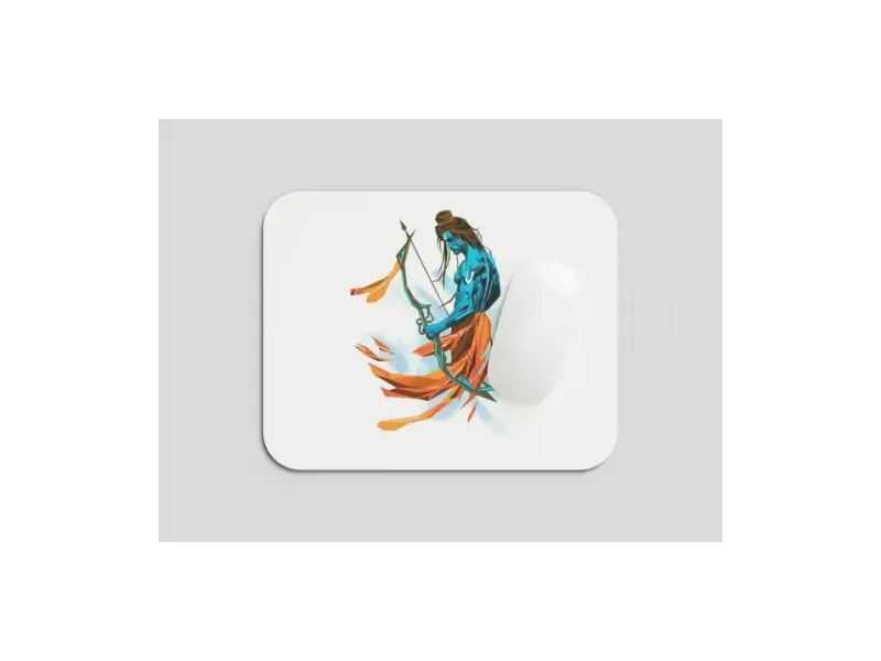 janaprints RAM JI MOUSE PAD, FOR COMPUTER, LAPTOP, Mousepad Non Slip Base Mousepad