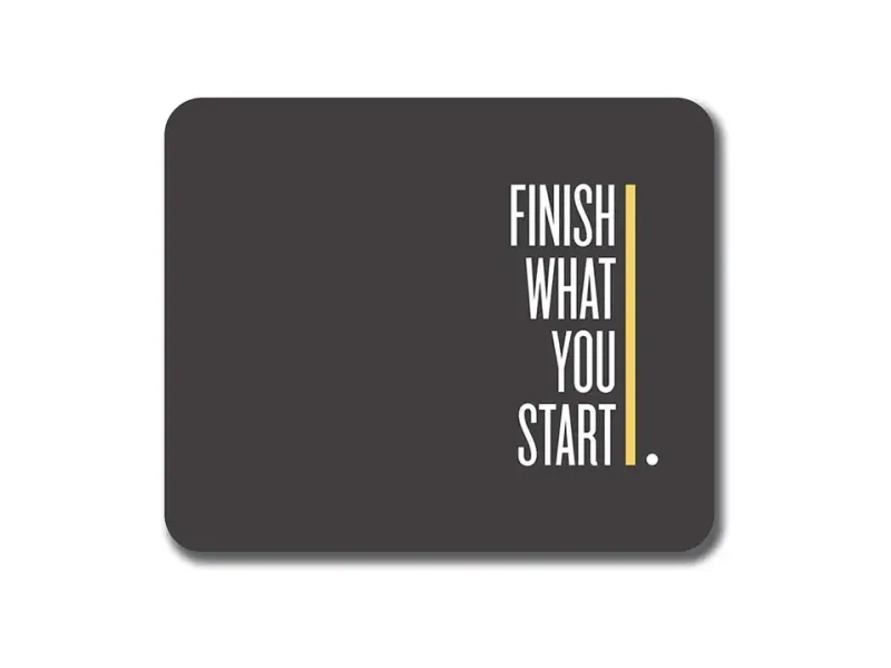 PNV Kraft Finish What You Start MMP010 Non Slip Base Mousepad