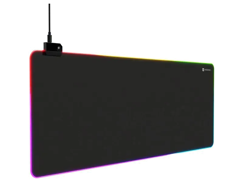 Portronics Comfipad Glow Gaming Mouse Pad, RGB Lights, Non-Slip Base, Large Desk Mat, Non Slip Base Mousepad