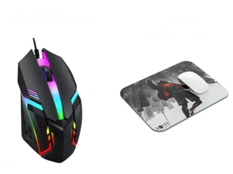 rssh creation Mouse and Mouse 1 Pad Combo Non Slip Base Mousepad