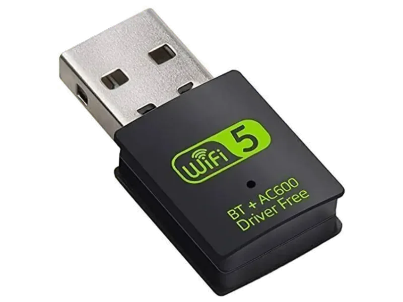 ANANYA 5G WiFi Dongle Dual Band 2.4Ghz/5.8Ghz + Bluetooth Receiver For Windows Only USB Adapter