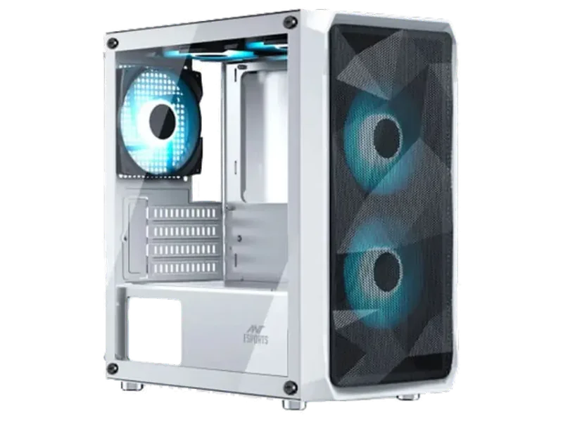 ANT ESPORTS ICE-100 Air Mini Tower Cabinet (White)
