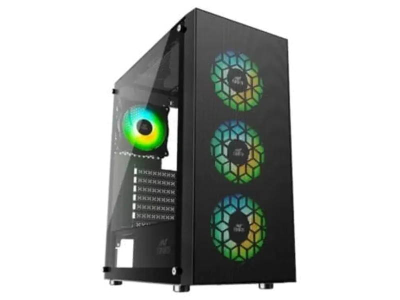 ANT ESPORTS ICE-110 RGB EATX Mid Tower Cabinet (Black)