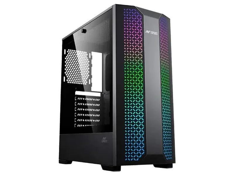 ANT ESPORTS ICE-280TG RGB ATX Mid Tower Cabinet (Black)