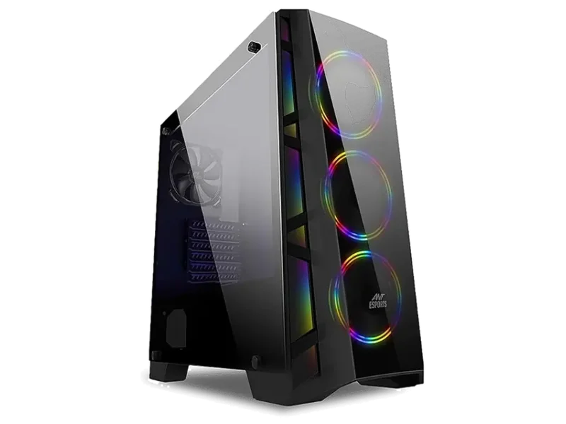 ANT ESPORTS ICE 300TG ATX Mid Tower Gaming Cabinet (Black)