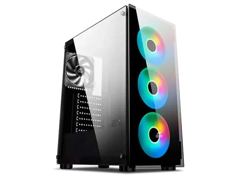 ANT ESPORTS ICE-311GT RGB ATX Mid Tower Cabinet (Black)