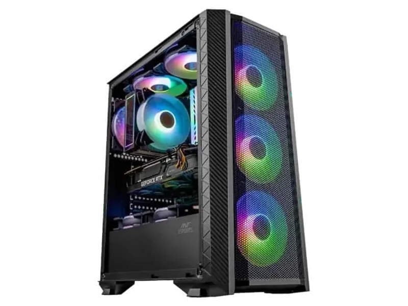 ANT ESPORTS ICE-311MT RGB ATX Mid Tower Cabinet (Black)
