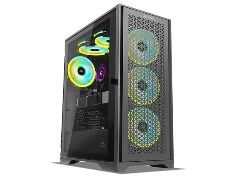 ANT ESPORTS ICE-4000 RGB Mesh ATX Mid Tower Cabinet (Black)