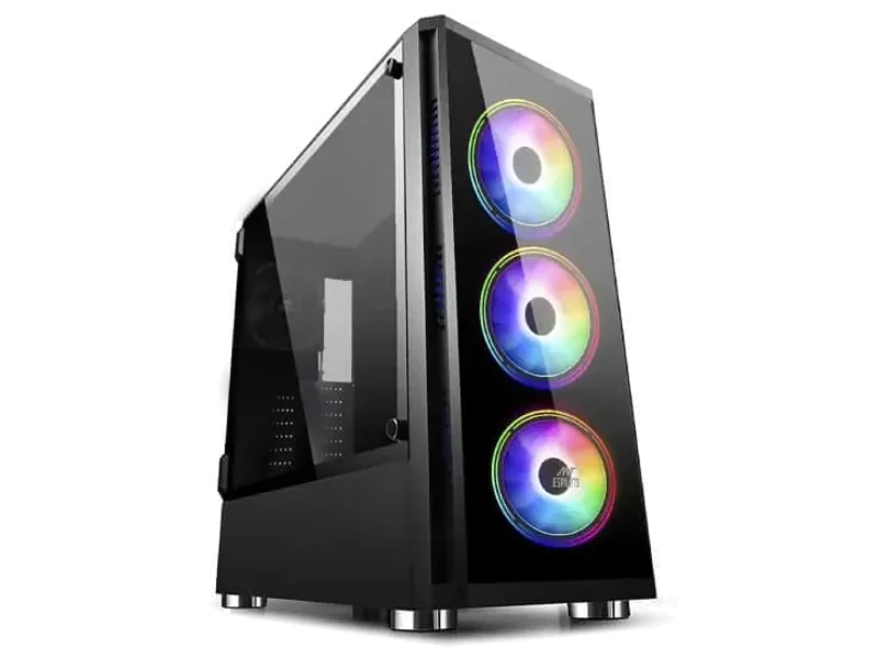 ANT ESPORTS ICE-400TG ATX Mid Tower Cabinet (Black)