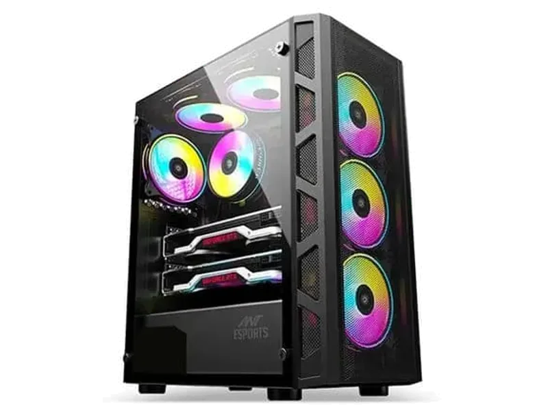 ANT ESPORTS 510 Air ARGB EATX Mid Tower Cabinet (Black)