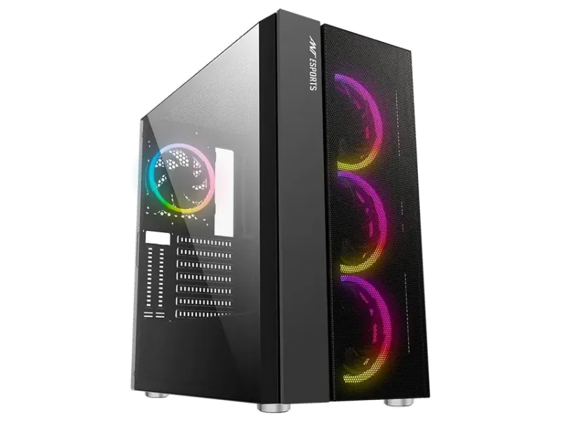 ANT ESPORTS ICE-511MT RGB EATX Mid Tower Cabinet (Black)