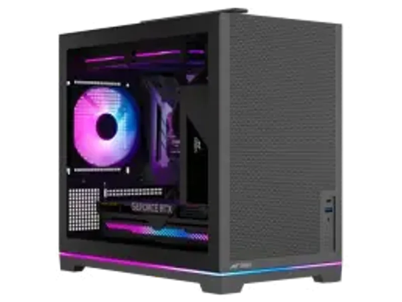 Ant Esports Box C Air V2 M-ATX Gaming Cabinet (Black)