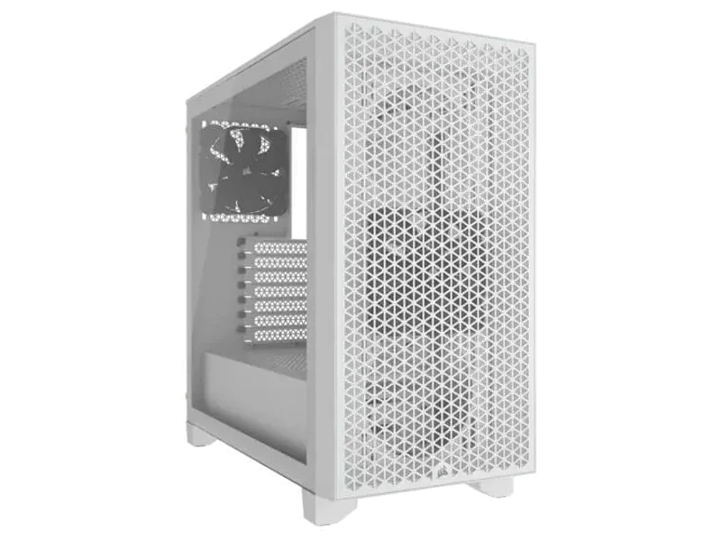CORSAIR 3000D SI Edition ATX Mid Tower Cabinet (White) Without Fans