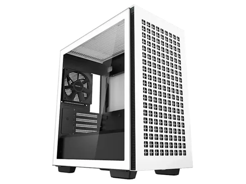 DEEPCOOL CH370 White mATX Mini Tower Cabinet (White)