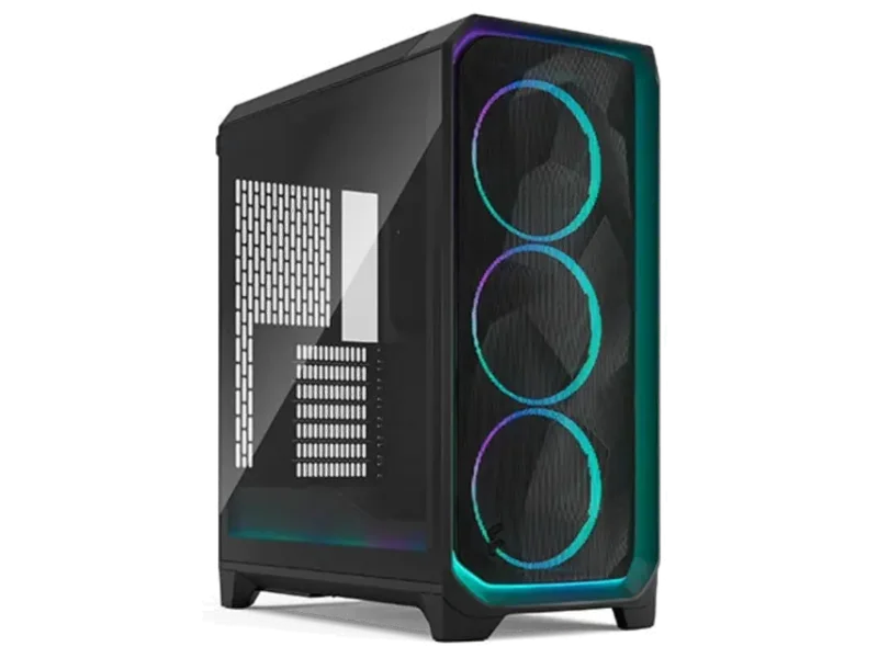 FRACTAL DESIGN Meshify 3 Ambience Pro ARGB TG Light Tint EATX Mid Tower Cabinet ( Black )