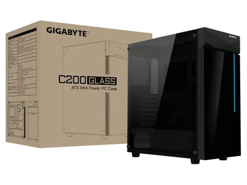 GIGABYTE C200G MID-TOWER ATX CABINET