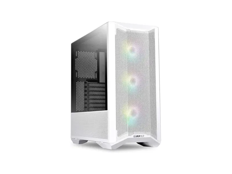 Lian Li LANCOOL II MESH RGB Mid-Tower ATX Computer Case with 3 x 120mm ARGB Fans I Gaming Cabinet I LANCOOL II MESH RGB - White