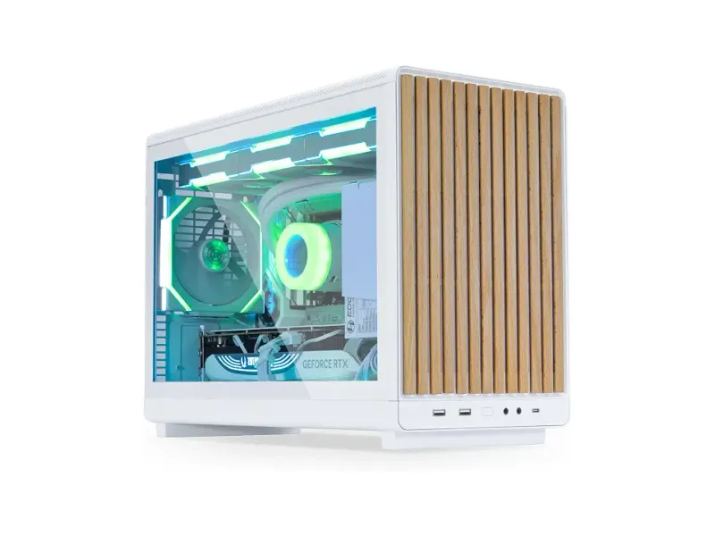 Lian Li A3-mATX Wood Edition Micro Form Factor Computer Case/Gaming Cabinet - White | Support M-ATX/ITX -G99.A3W-WDG.in