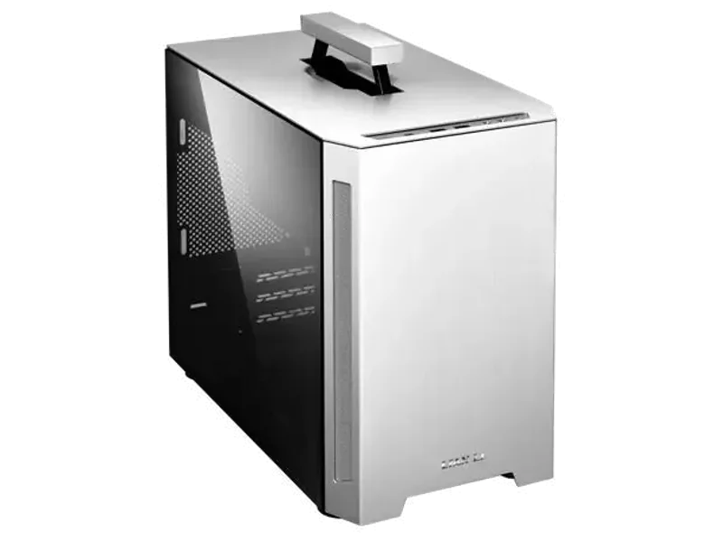 LIAN LI TU150 Tempered Glass ITX Mini Tower Cabinet (Silver)
