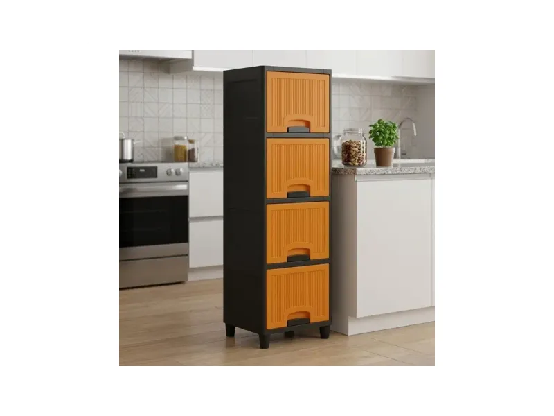 MAXTID 6 Layer White Plastic Cabinet Lightweight & Durable cabinet Cabinet Compatible with Computer