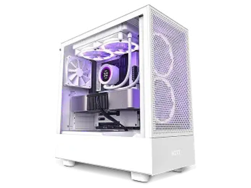 NZXT H5 Flow Compact Mid-tower Airflow Case - White (CC-H51FW-01)