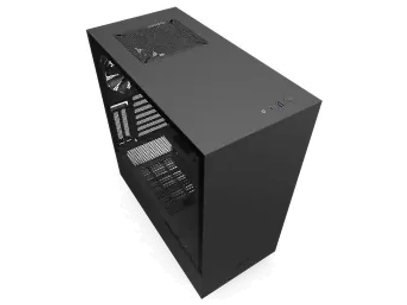 NZXT H510i Compact Mid-Tower with Lighting and Fan Control - Matte Black (CA-H510I-B1)