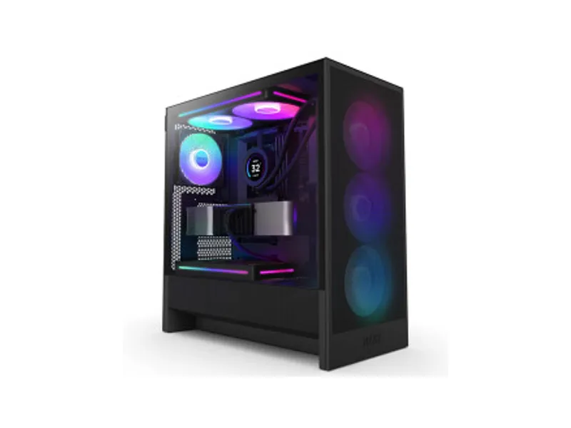 NZXT H5 Flow RGB Compact ATX Mid Tower Cabinet Black (CC-H52FB-R1)