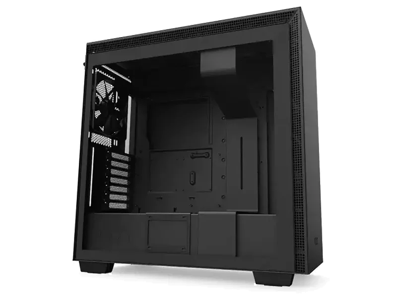 NZXT H710 - ATX Mid Tower PC Gaming Case - Black - Front I/O USB Type-C Port - Quick-Release Tempered Glass Side Panel - Cable Management System - Water-Cooling Ready - Steel Construction